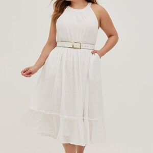Torrid White Eyelet Dress